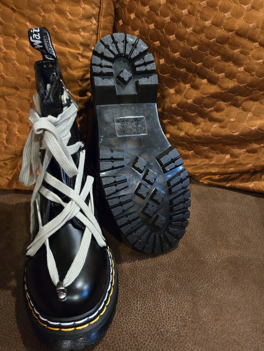 Doc Dr Martens x Rick Owens 1460 Bex Leather Lace-Up Boot US Size 7M/EU 38 ~NEW! - Picture 3 of 15